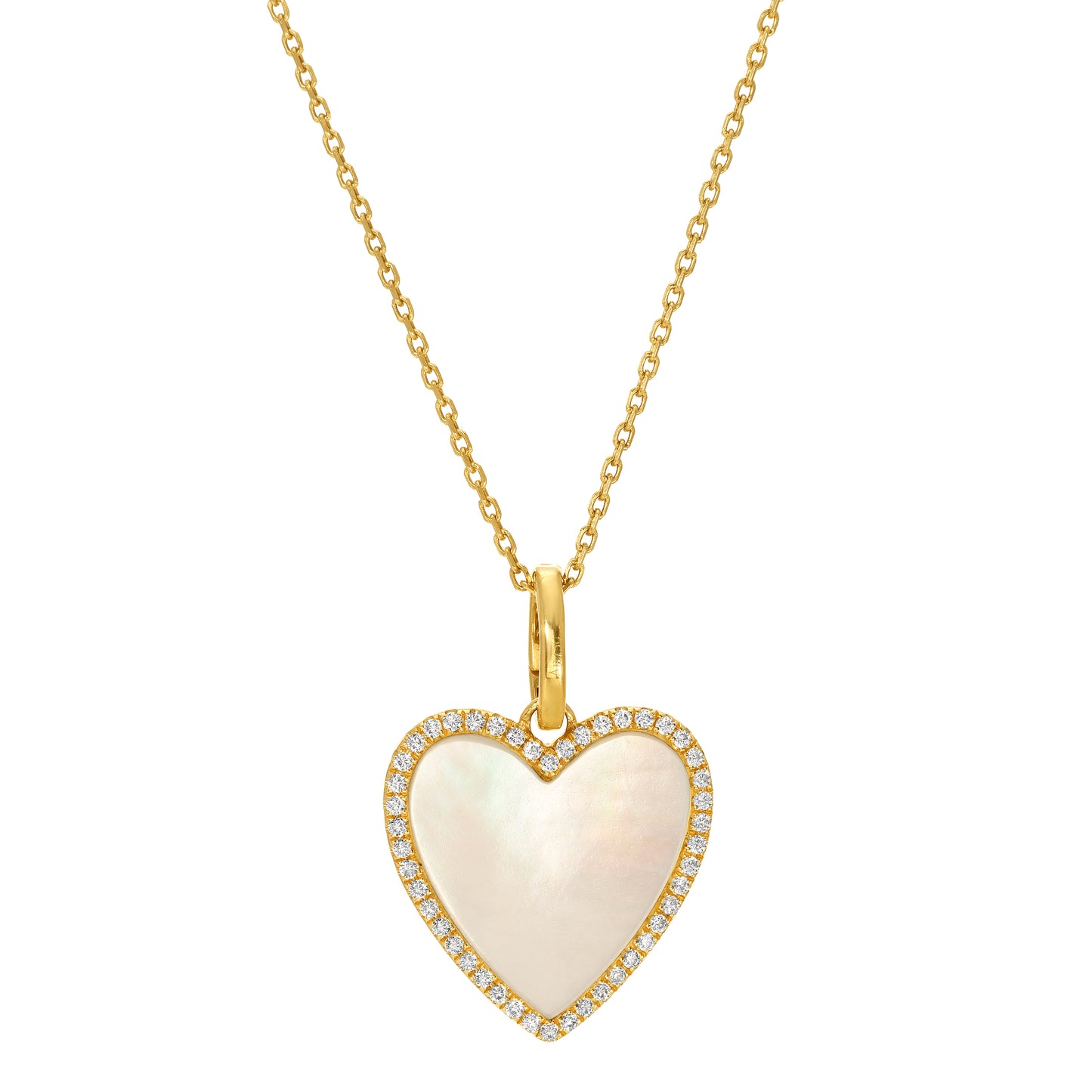 Mother of Pearl Heart Charm